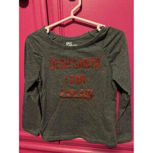 “Dear Santa I Can Explain” Top Size 4T